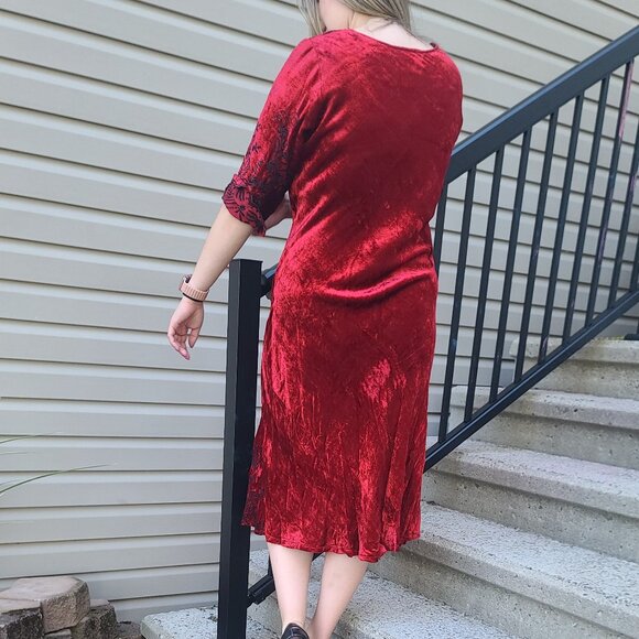 April Cornell Red Dress - Picture 10 of 10